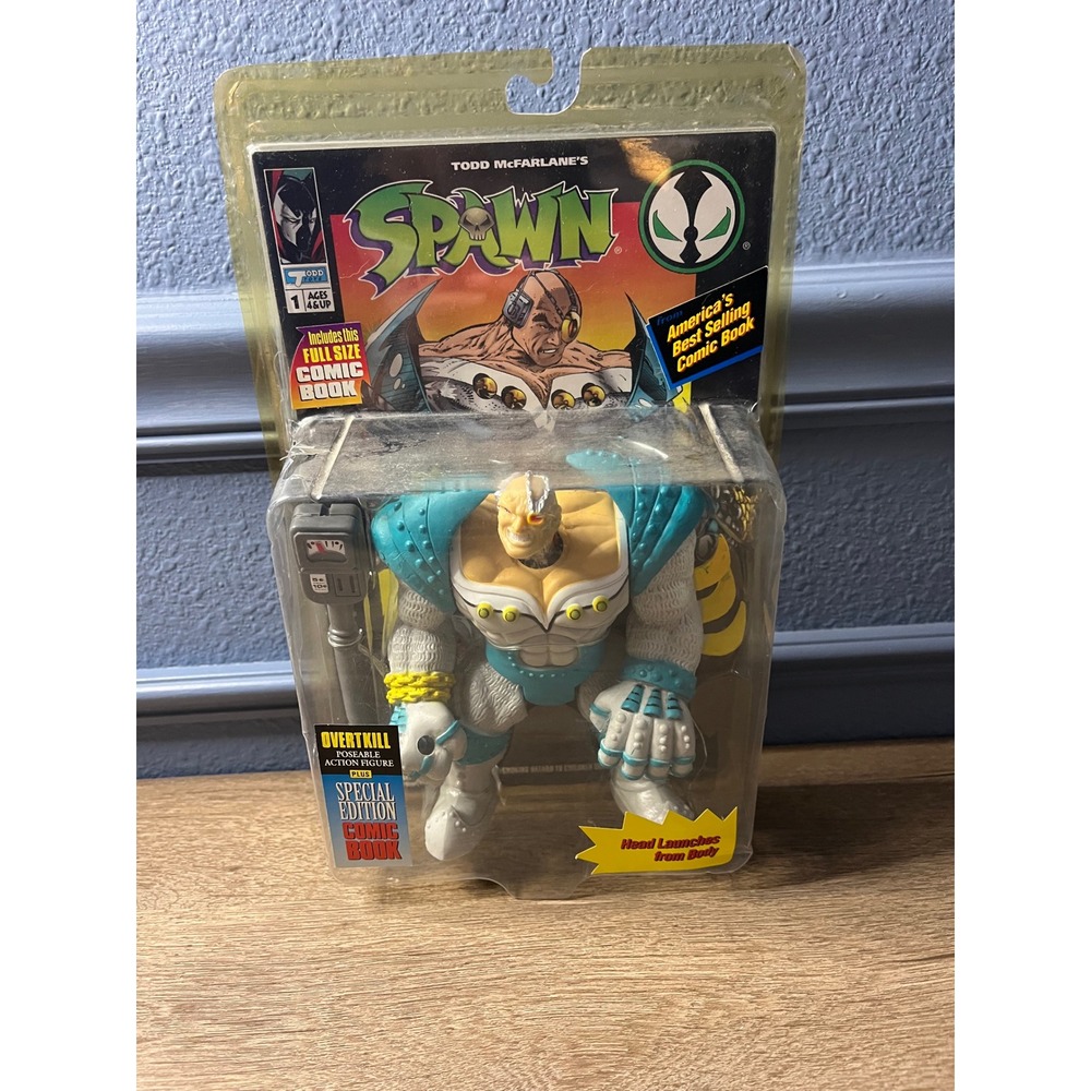 Todd McFarlane Spawn Overtkill Special Edition Action‎ Figure with Comic Book